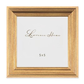 Lawrence Frames 5"L x 5"W Sutter Burnished Gold Picture Frame