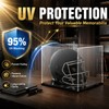 Hushee 2 Pack Mini Football Helmet Display Case with Mirror