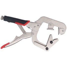 Welding Clamps, C Clamp Locking Pliers 1-2 in 2-3 in Labour-Saving Non-Slip Handle Wear-Resistant for Square Round Pipes for Wooden Cylinders
