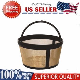 For BLACK+DECKER, for mr. coffee,, mr coffee, mr. coffee,, black & decker, black and decker Stainless Steel Reusable Coffee Filter Basket 8-12 Cup Permanent Fit Most