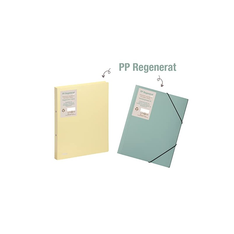 PAGNA 21609-18 Elasticated Folder A4 PP Pastel Eco 3 Folders