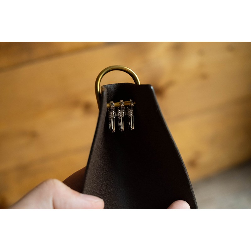 [drip] PRESSo Holder Key Case, Key Holder, Genuine Leather, Leather