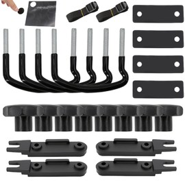 MEYAGOT Pack of 23 Roof Box Mounting U Brackets, Universal Car Van Mounting Fitting Kit, U-Shaped Locking Nuts Roof Boxes, 85 mm Inner Width with 8 Heavy Duty Lock Nuts Luggage Accessories