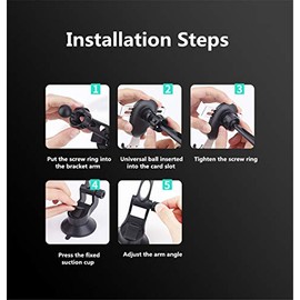 Car Phone Holder, Gravity Cell Phone Car Mount Rotation Auto Lock and Auto Release- One-Handed Operation,                                             