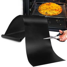Oven Liner for Bottom of Oven, Cut to Size Air Fryer Liners, Stovetops Protector & Grills Mat Thick Heavy Duty Non Stick Teflon Sheet with BPA and PFOA Free 16x75 Inches