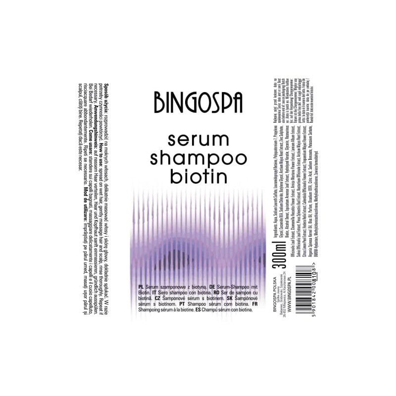 Serum Shampoo with Biotin 300 ml BINGOSPA