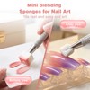 200PCS Soft Nail Sponges with 1PCS Grabbing Pen for Ombre