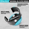 DURATECH Adjustable Oil Filter Wrench, Universal Oil Filter Removal Tool