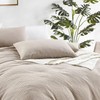 KASYLAN Breathable Duvet Cover Set with Zipper Closure - Waffle