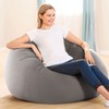 Intex 68579EP Beanless Bag Inflatable Lounge Chair: Corduroy Textured Flocking