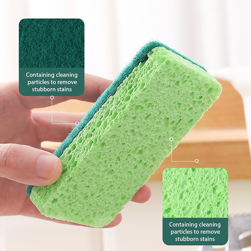 6 Pack Kitchen Cleaning Sponges Non-Scratch Dual-Sided Dish-washing & Cleaning