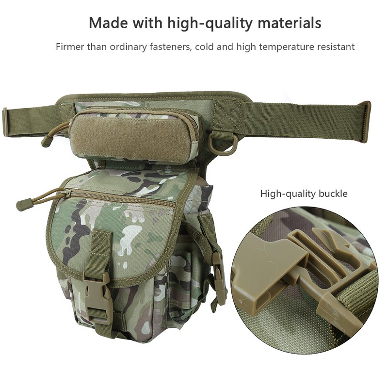 Oxford Cloth Drop Leg Bag Waterproof Reporter Pouch Leg Bag