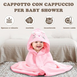 CUEMOON Baby Bath Towels with 1 Towel for Kids, Bathrobe Super Absorbent