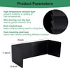 Black Large 4 Sided Splatter Guard for Frying Stove Top,Oil