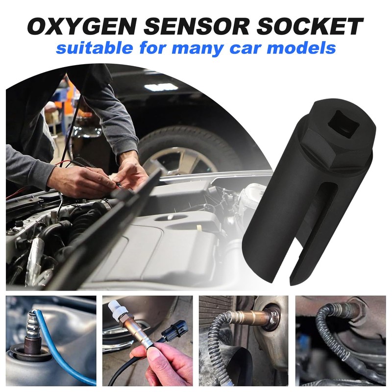 YGCQFH Oxygen Sensor Socket with Side Wire Cutout, Oxygen Sensor