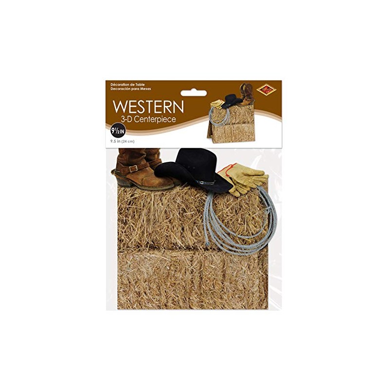 Beistle 57350 3D Western Centerpiece, 11-Inch