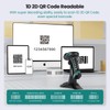 Wireless Barcode Scanner with Stand, Industrial 1D 2D QR Bluetooth