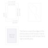 Monolike Standing Paper Photo Frame White 4x6 Standing Paper Frame