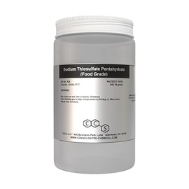 Sodium Thiosulfate Pentahydrate | High-Purity Crystals, Ideal for Water Treatment, Dechlorination, Food Processing, and Photographic Processing (500 Grams)