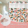 Lifeel No Hook Shower Curtain with Snap in Liner, Peach