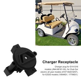 2 Prong Charger Plug, ABS, 2 Prong Charger Receptacle for EZGO, 36 Volt for Club Car Electric All Year Models