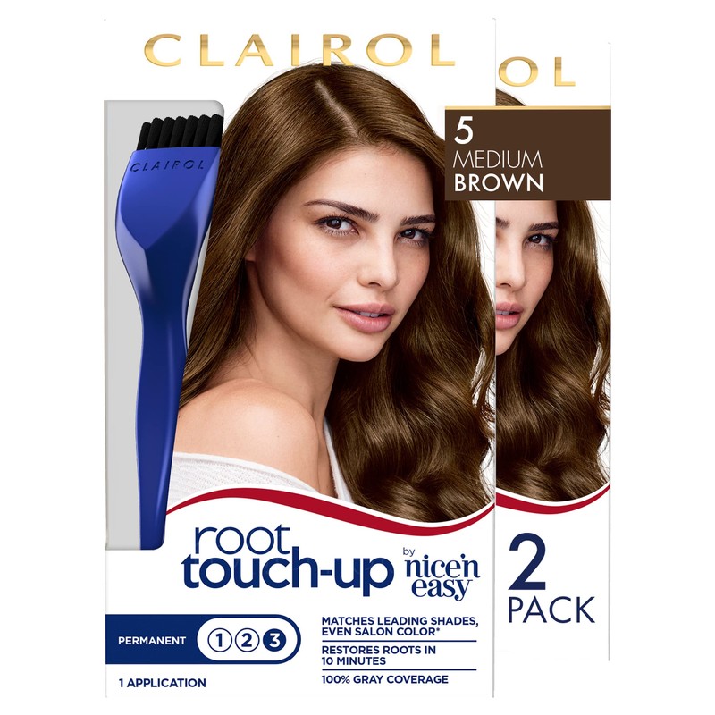 Clairol Root Touch-Up by Nice'n Easy Permanent Hair Dye, 5
