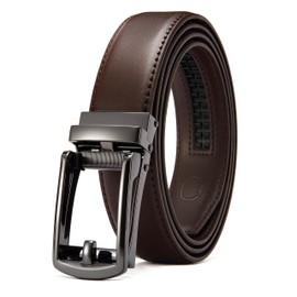 CHAOREN Dress Belt, Adjustable Ratchet Belt, Comfortable Click Buckle, for Business Use, Gentleman’s Belt, Gift Box Included, Father’s Day