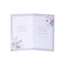 UK Greetings Anniversary Card for Sister & Brother-In-Law - Floral & Butterflies Design