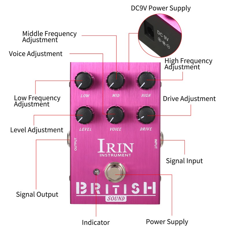 IRIN Mini Guitar Effect Pedal M-SHALL Speaker Simulator Cabinet Simulator