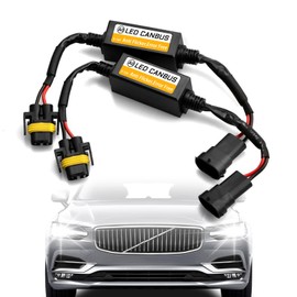 UZZH - 2 unidades H8/H9/H11 LED para faros delanteros Canbus, decodificador de error de advertencia de coche, condensadores de cancelación de errores, kit de resistencia LED parpadeante, adaptador de