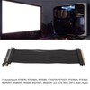 PCIE 4.0 X16 Extender 180 Degree 26GB/s 11.8 Inch Shielded