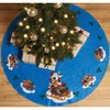 Bucilla Felt Applique Chtistmas Tree Skirt Kit, 43-Inch Round, Santa