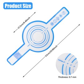 BYZCYSG Silicone Bread Sling for Dutch Oven, 10-Piece Set, Non-stick Baking Mat with Handles, Heat Resistant - 0.7mm Thick, Non-Toxic, Heat-Resistant up to 500°F