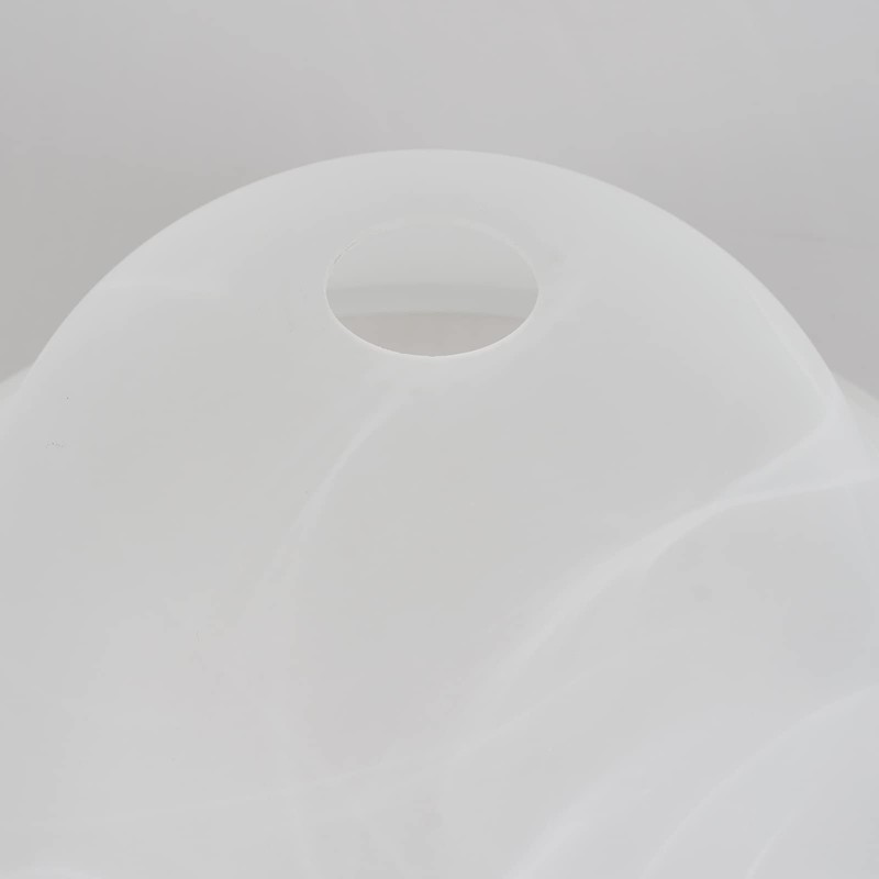 SHENGQINGTOP 12"D Alabaster Glass Domed Shade with 1.65" Opening, Pendant