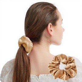 6 Pcs Hair Scrunchies Satin Elastic Soft Hair Ties Scrunchy Hair Bands for Girls and Ladies Multi Colors
