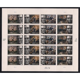 US Stamp - 2009 Abraham Lincoln - 20 Stamp Sheet - Scott #4380-3