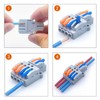LIKENNY Compact Wire Connectors 10-Piece Set with 2 in 4