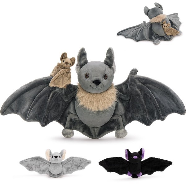 MorisMos Giant Bat Teddy Soft Toy, 80cm Mom Bat with