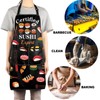JNIAP Sushi Chef Apron Sushi Gifts For Sushi Lovers Sushi