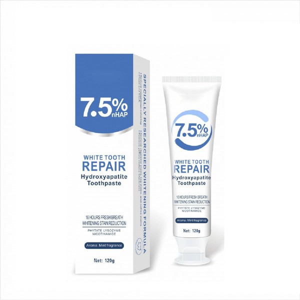 Hydroxyapatite Toothpaste for Enamel Protection and Tooth Strengthening, Repair and