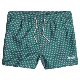 G-Star Men's Carnic 2.0 Allover Swimshorts, Multicolor (blue spruce chevron D24482-C331-G469), XL