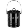 Premier Housewares Compost Bin with Handle - Black