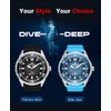 NORTH EDGE Solar Powered Dive Watch Women Men’s Watch, 1000FT/300M