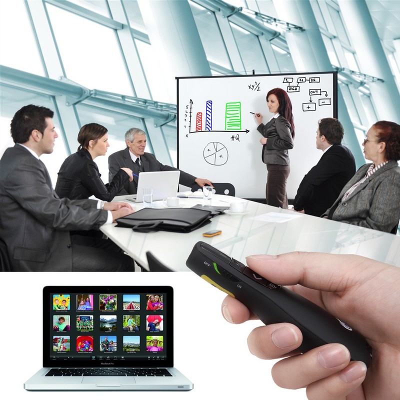 AMERTEER Wireless Presenter, 2.4GHz Powerpoint Presentation Remote Control Office PowerPoint