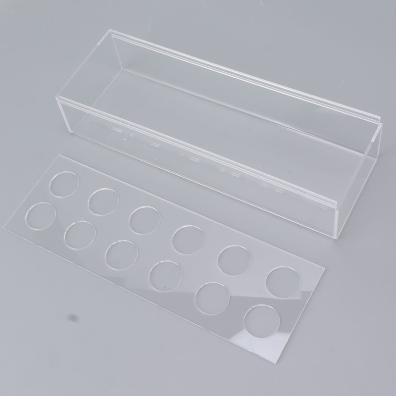 Clear Acrylic Vase Rectangular Elegant Centerpiece Flower Vase for Home