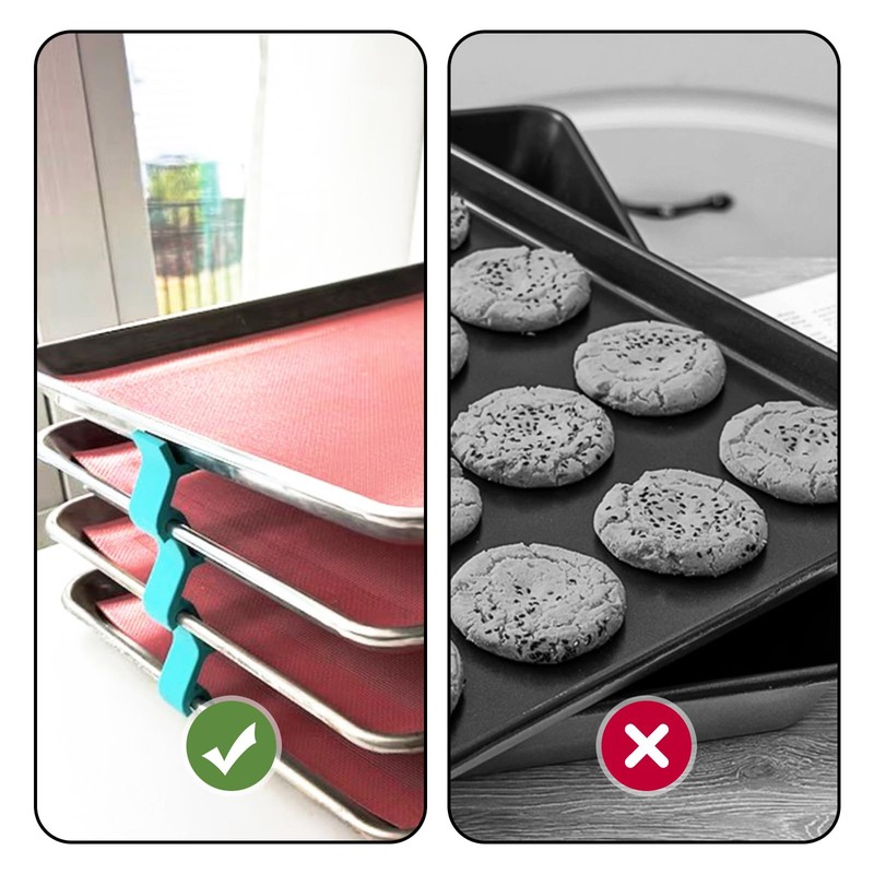 DZHPSRSZ16pcs Reusable Baking Sheet Dividers, Stackable Cooling Racks for Baking