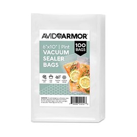 Avid Armor 100 Pint Vacuum Sealer Storage Bags 6 x 10 Inch Size for Food Saver, Seal a Meal