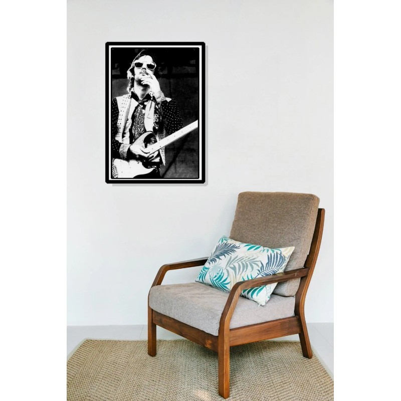 Iconic Imagery Eric Clapton Poster, Smoking, Wearing Sunglasses