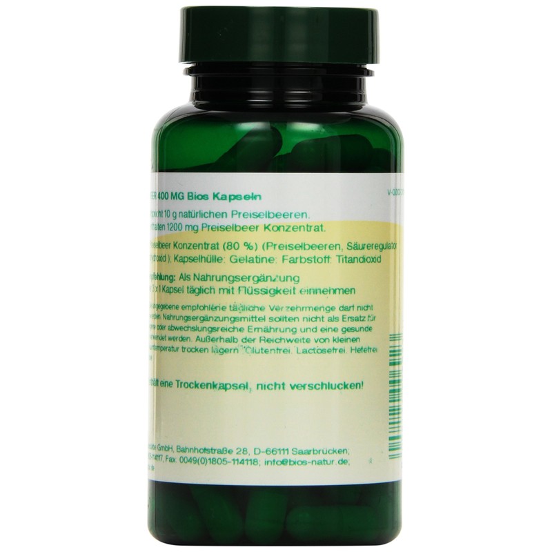 Bios Cranberry 400 mg, 100 capsules (49 g)