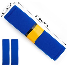 AUTOXBERT 2 Pcs Universal Car Seat Belt Covers for Adults and Kids, Soft Car Seatbelt Strap Breathable Shoulder Pads Protector - Blue